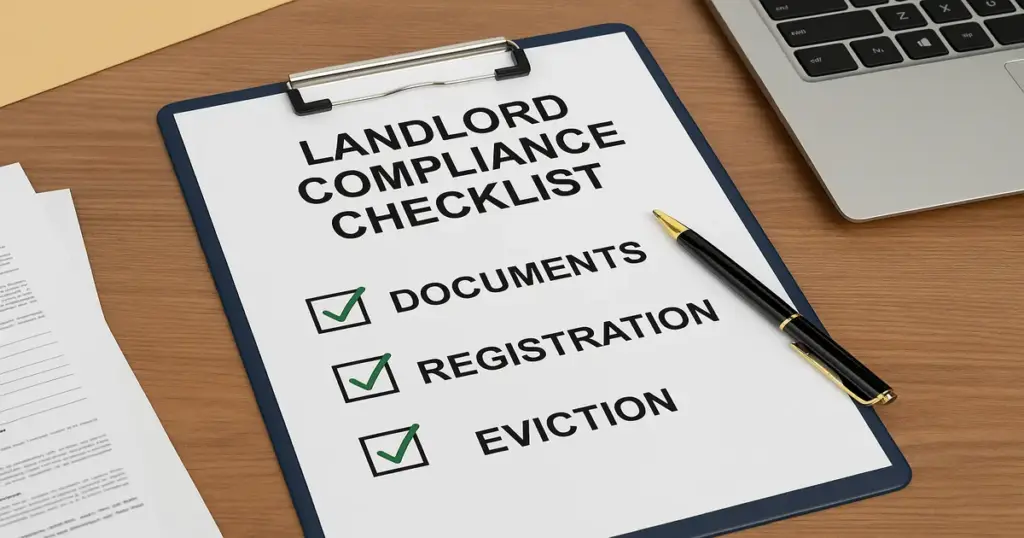 Landlord Compliance Checklist: Documents, Registration & Eviction under the New Bill