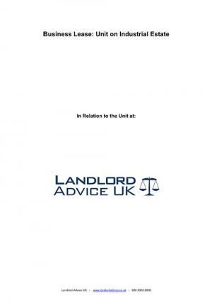 Business Lease for Unit from Landlord Advice UK