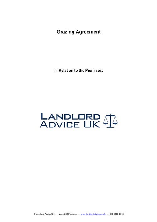 Grazing Agreement 2 Landlord Advice UK Grazing Agreement