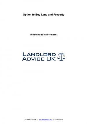 landlord advice uk Option to Buy Land and Property